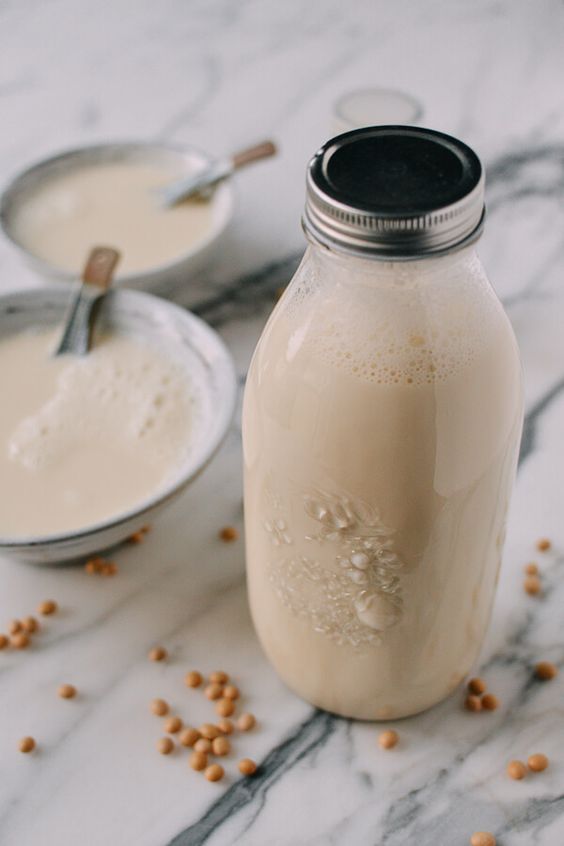 homemade soy milk