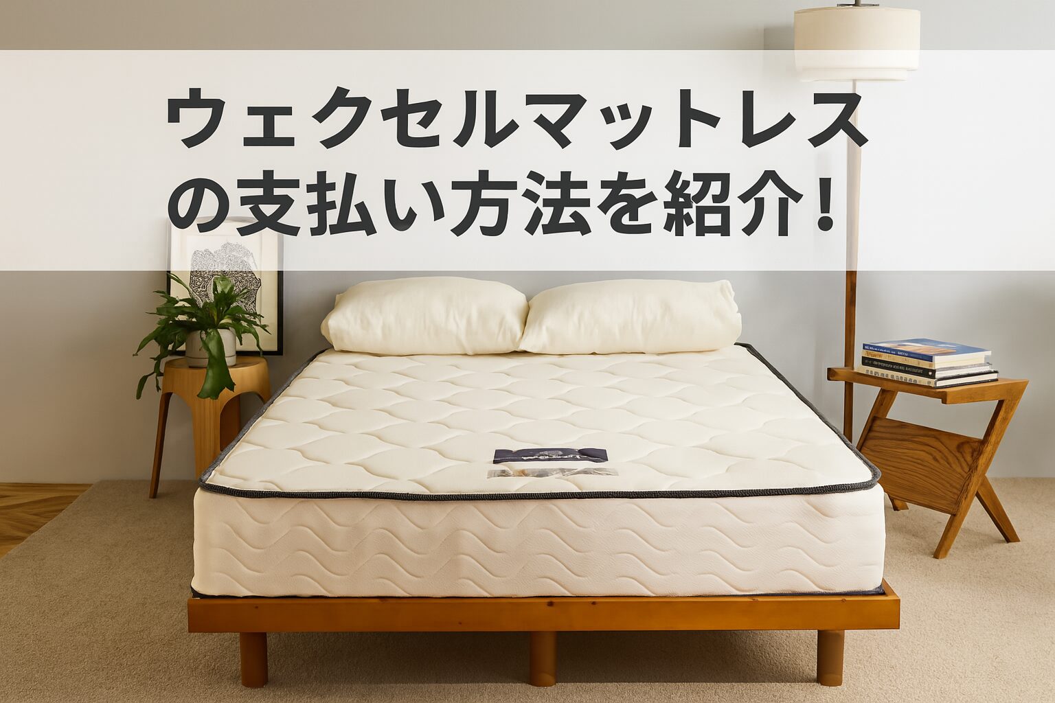 ウェクセルマットレスの支払い方法は3種類!分割払いもできるのか調査!